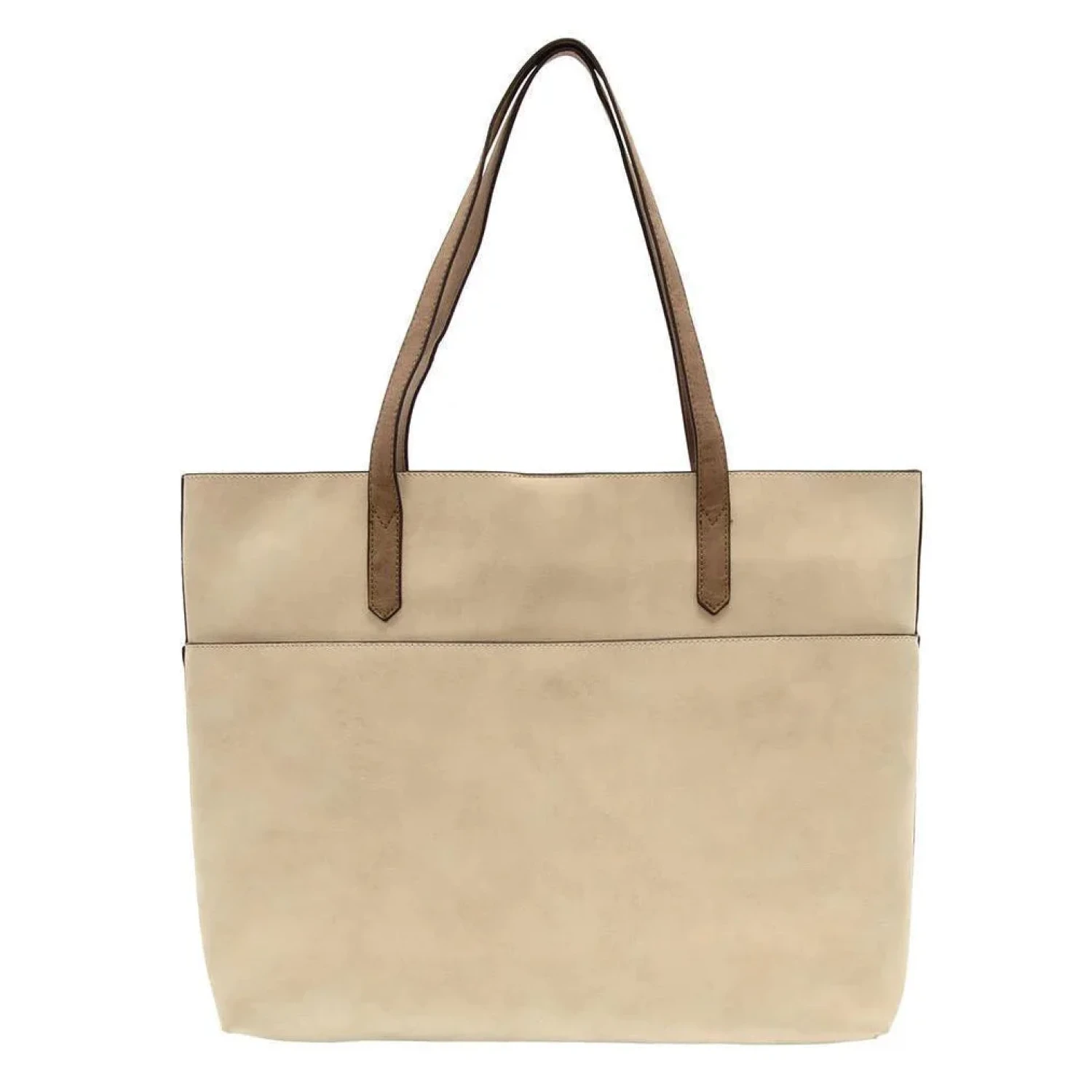 Joy Susan Danica Tote with Laptop Bag in eggshell, front view