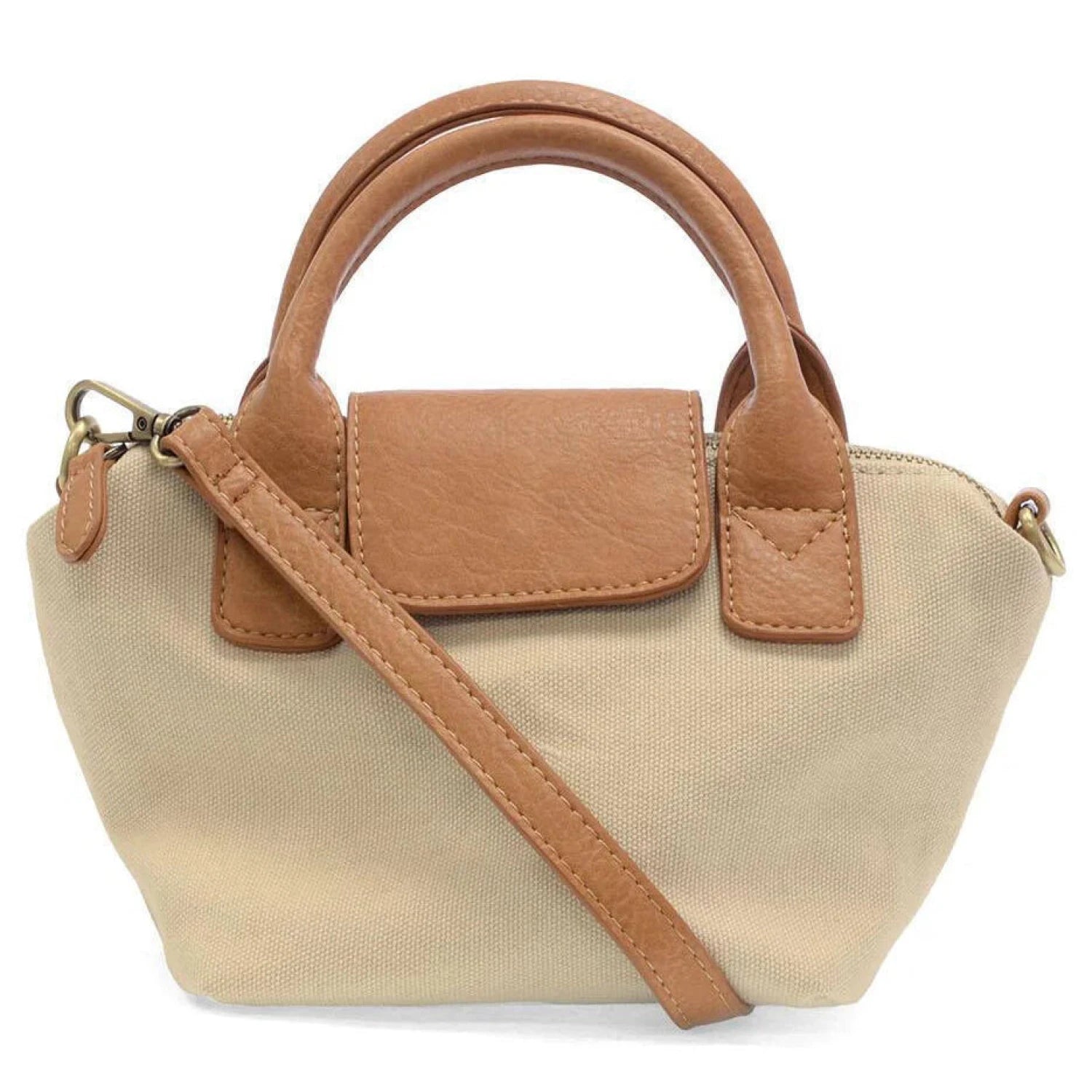 Joy Susan Mini Canvas Tote in natural, front view