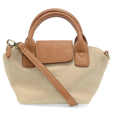 Joy Susan Mini Canvas Tote in natural, front view