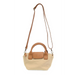 Joy Susan Mini Canvas Tote in natural, front view with strap