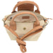 Joy Susan Mini Canvas Tote in natural, top view