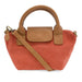 Joy Susan Mini Canvas Tote in spiced coral, front view