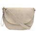 Joy Susan Helene Small Saddle Crossbody in linen, front view