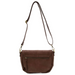 Joy Susan Helene Small Saddle Crossbody in walnut, back view