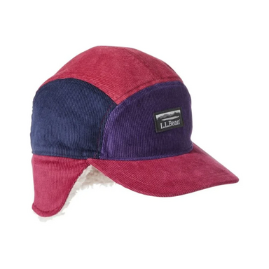 Two-tone red and blue cap with L.L.Bean logo on a white background
