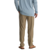 Free Fly Men's Breeze Pant in dark khaki, on model back view