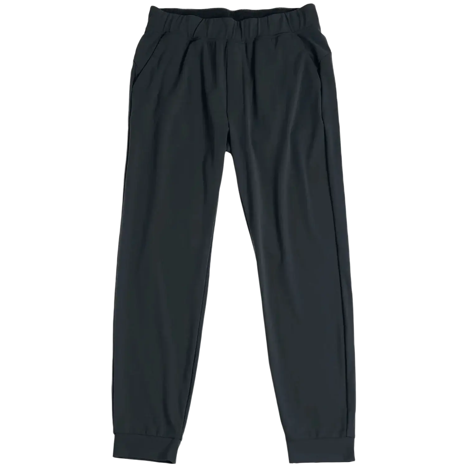 Free Fly Men's Highmile Jogger in black sand, flat front view