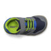 Merrell Toddler's Bare Steps® Sneaker in green/navy, top view