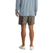 Free Fly Men's Reverb Short in scallop print, on model back view