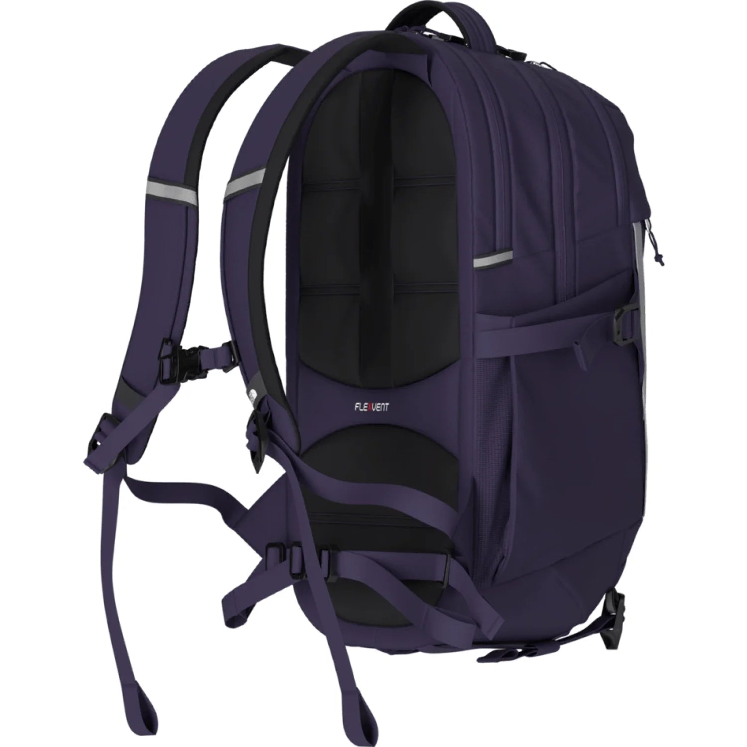 The North Face Women's Recon Backpack in eternal purple & blue flax, back view