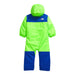 The North Face Baby Freedom Snow Suit in safety green, flat back