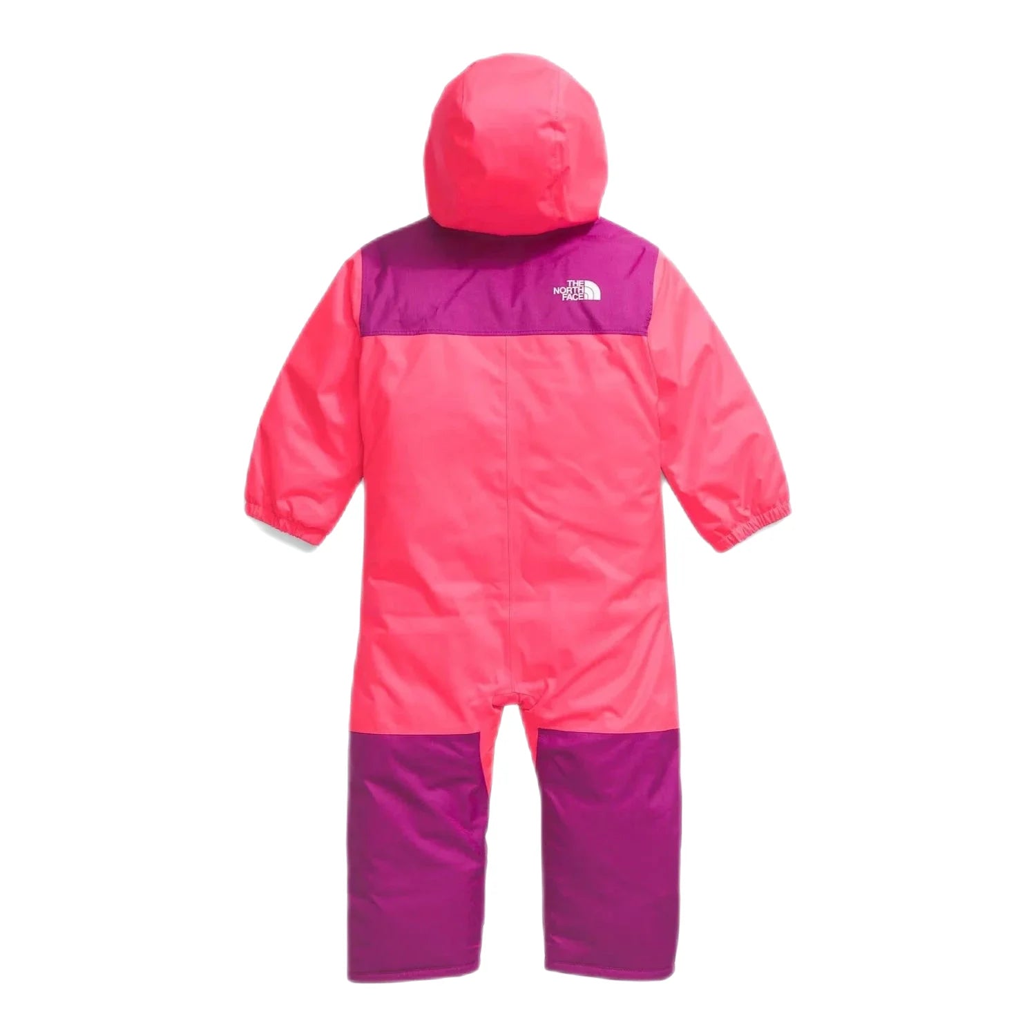 The North Face Baby Freedom Snow Suit in radiant poppy, flat back