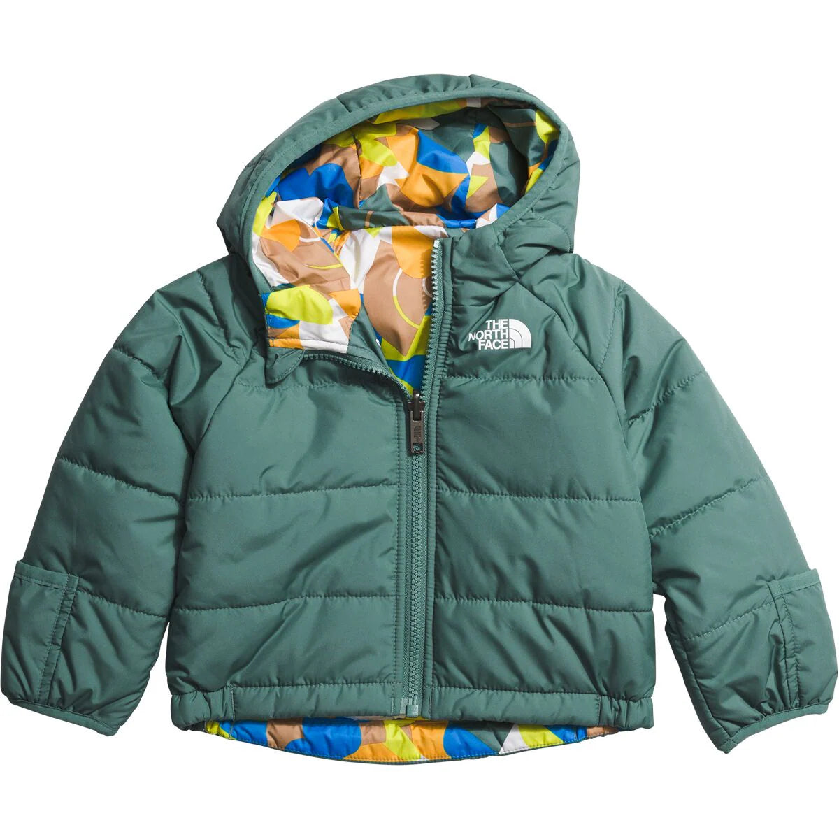 Reversible Perrito Hooded Jacket in Dark Sage Front View