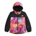 The North Face Kid’s Freedom Insulated Jacket in radiant poppy wind print, flat front