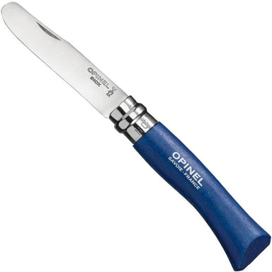 Opinel No.07 My First Opinel Folding Tool in blue, open side view