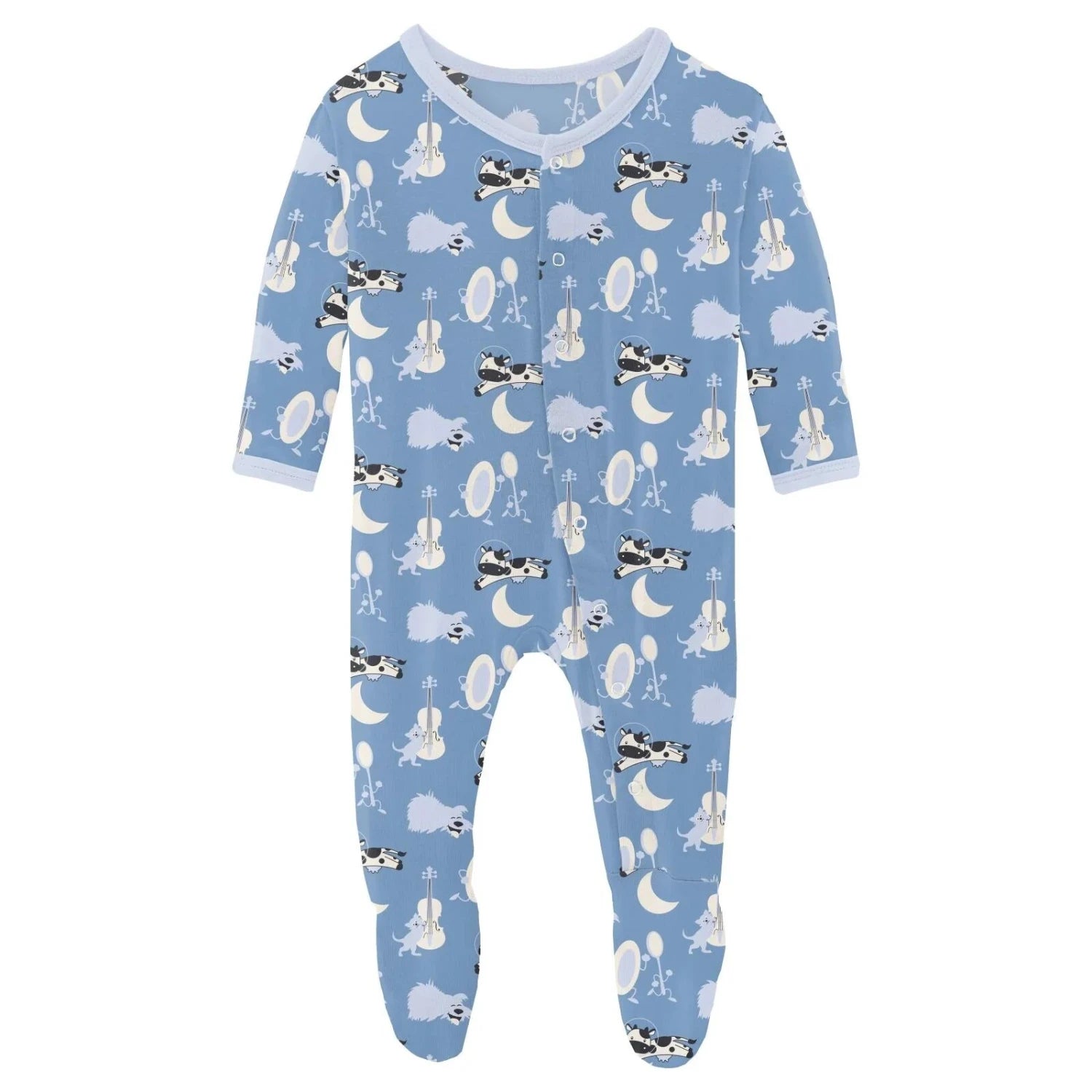 Baby Print Footie with Snaps