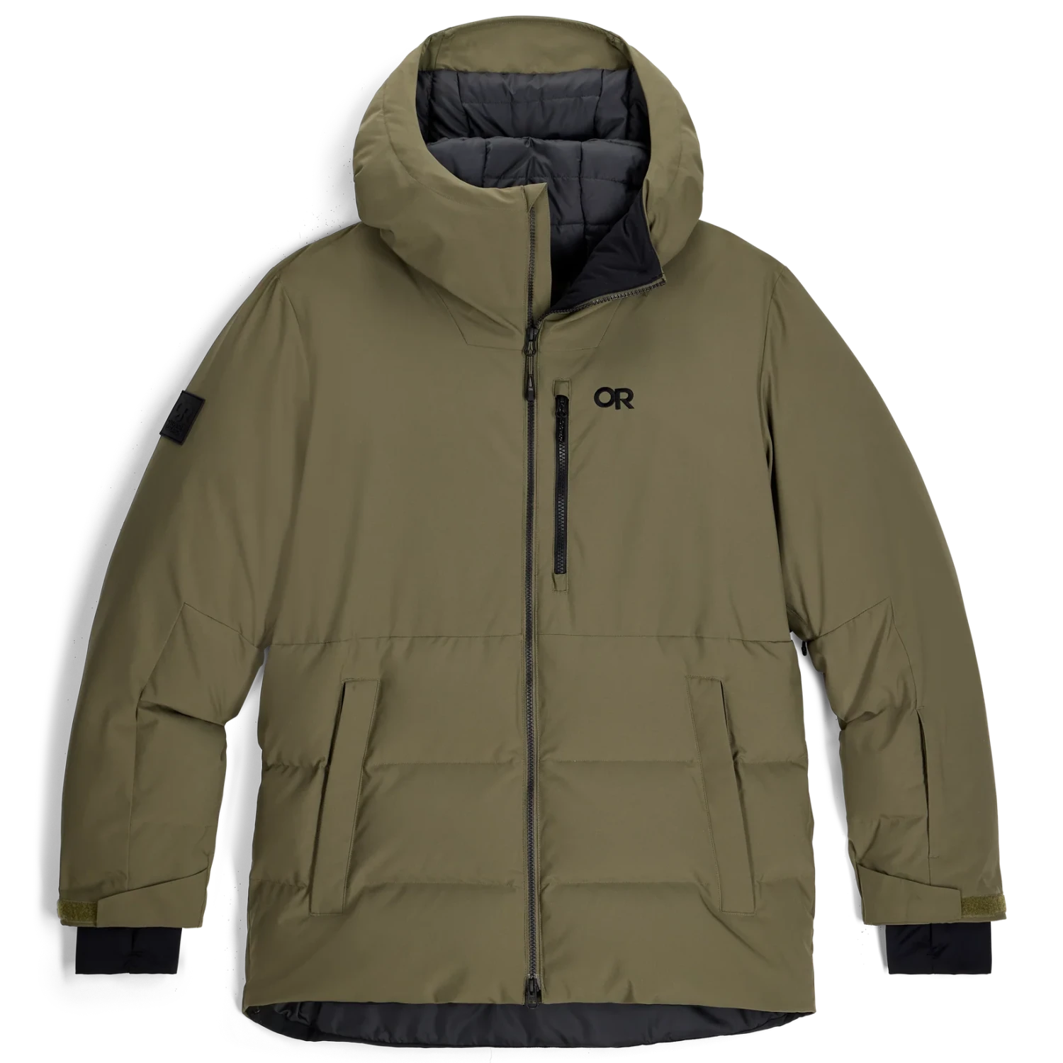 Outdoor Research Men's Snowcrew Down Jacket, flat view