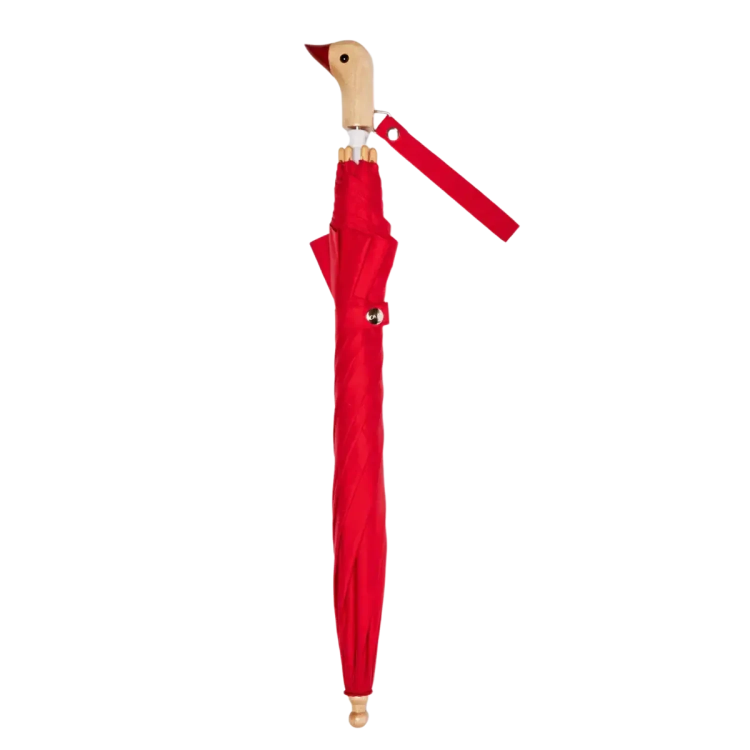 Original Duckhead Duckling Kids Umbrella in red, packed view