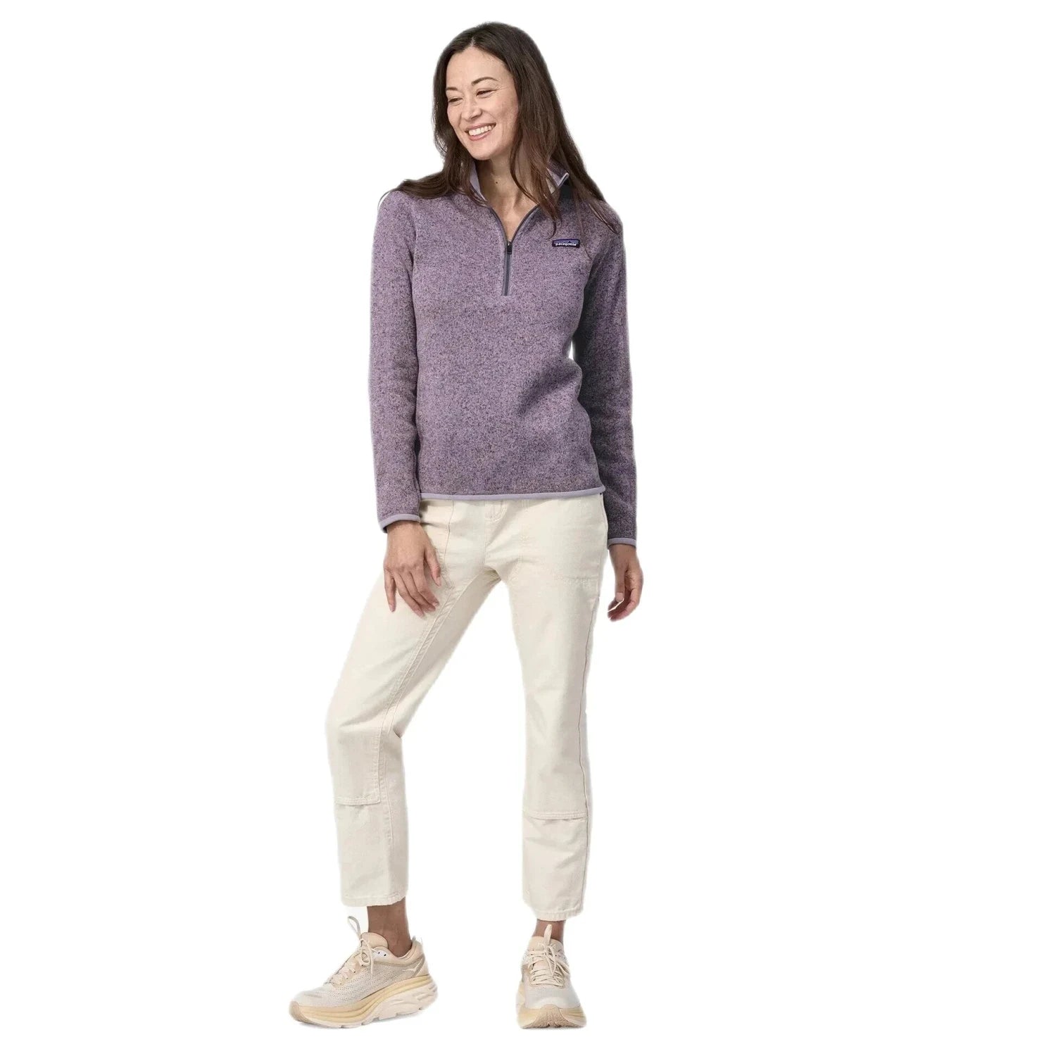 Patagonia W's Better Sweater® 1/4-Zip Fleece, front view on model