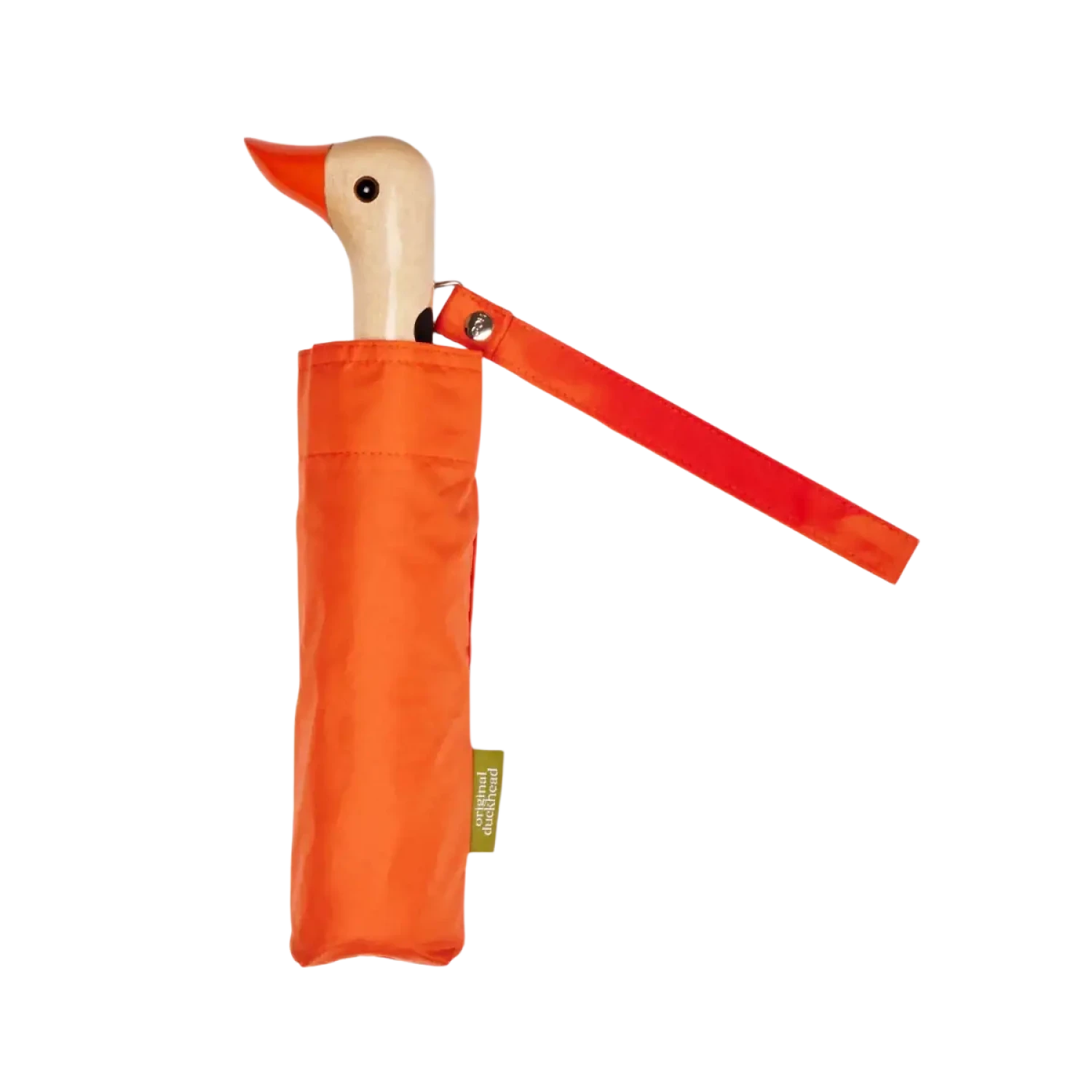 Duckhead Original Umbrella in papaya, packed view