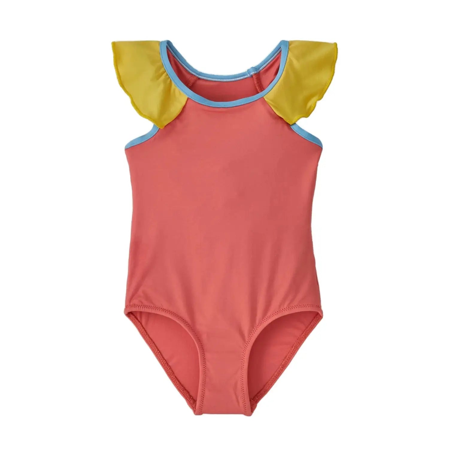 Patagonia Baby Water Sprout One-Piece Swimsuit, Coral, front view 