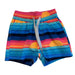 Wes & Willy K's Sunset Trunks, Fuchsia, front view flat 