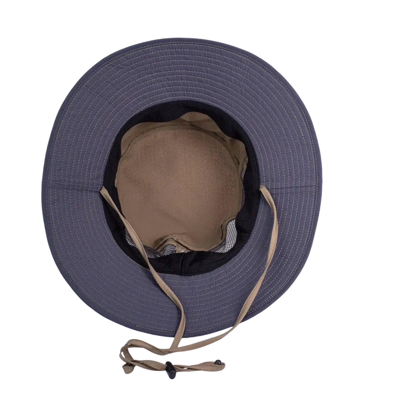 Pistil Shoreline Sun Hat in tobacco, inside view