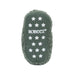 Robeez Baby Sherpa Snap Booties in olive, sole view