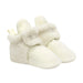 Robeez Baby Sullivan Snap Booties in ivory, side view