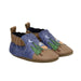 Robeez Baby Under The Stars Soft Soles in dark blue, pair side view