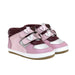 Robeez Baby All Heart First Kicks in pink, pair side view