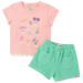 Hatley Baby & Toddler's Blossom T-Shirt & Short Set, front view