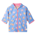 Hatley Kid's Zip-Up Rain Jacket in faded suns, front view