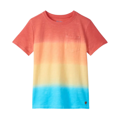 Hatley Boy's Gradient Sun Set Crew Neck T-Shirt, front view