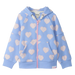 Hatley Girl's Heart Burst Full-Zip Hoodie, front view