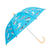 Hatley Kids Umbrella in shark party, open side view