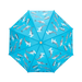 Hatley Kids Umbrella in shark party, open top view
