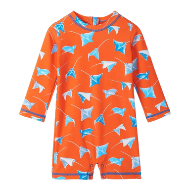 Hatley Baby Boys Sting Rays One-Piece Rashguard, front view