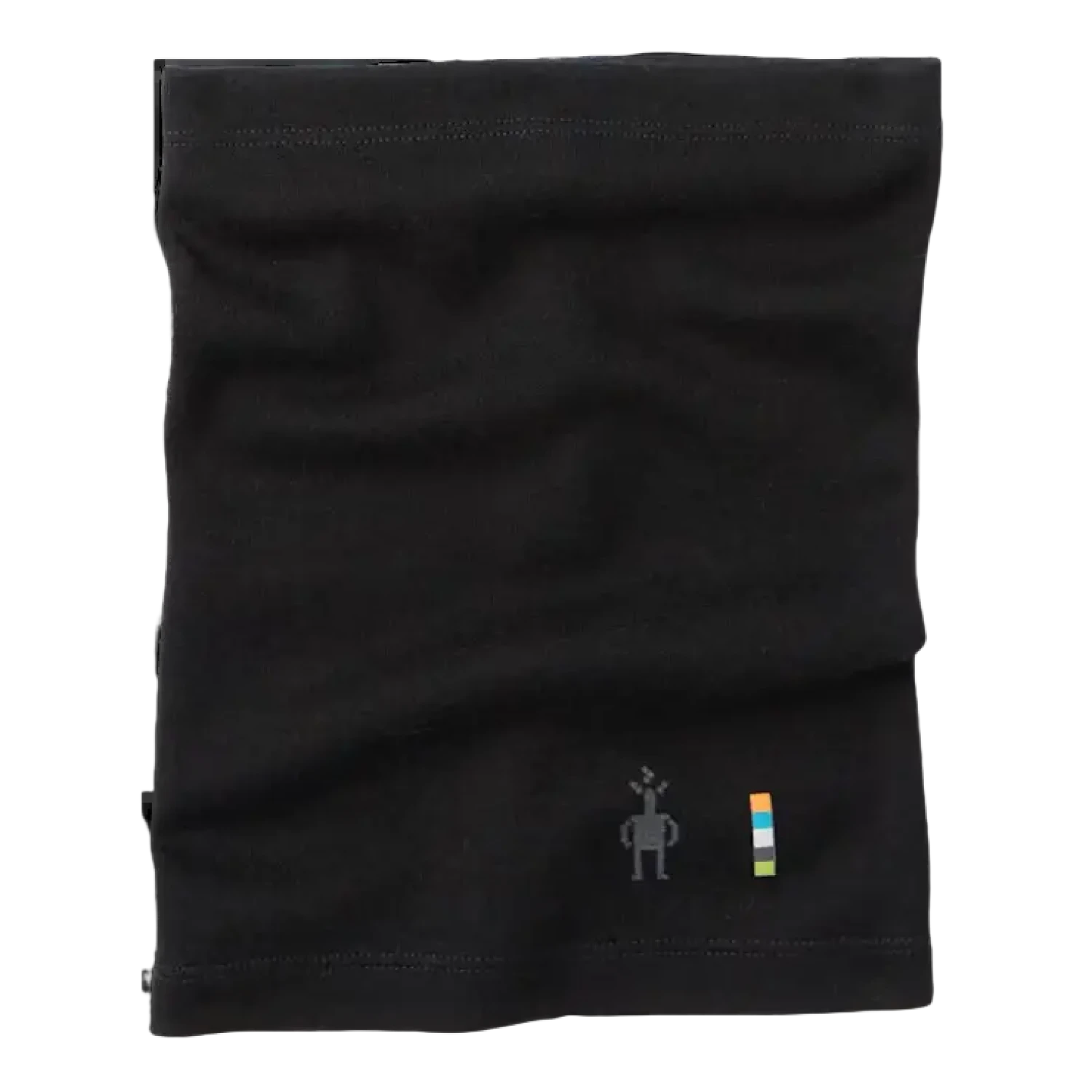 Smartwool Kid's Thermal Merino Neck Gaiter in black, flat front view