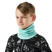 Smartwool Kid's Thermal Merino Neck Gaiter in pacific blue, model front view