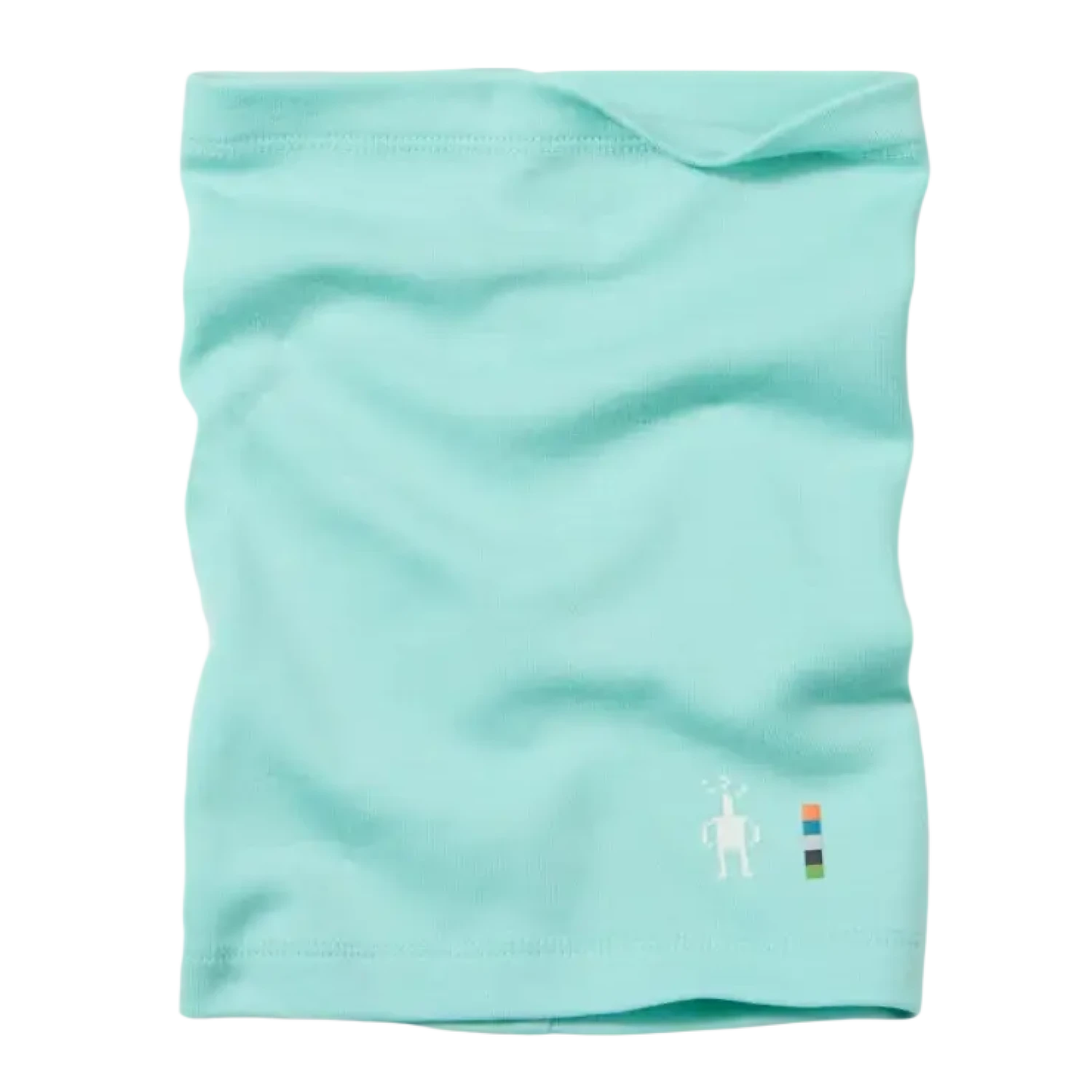 Smartwool Kid's Thermal Merino Neck Gaiter in pacific blue, flat front view