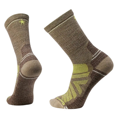 Smartwool Men's Hike Light Cushion Crew Socks in military olive/fossil, pair