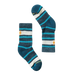 Smartwool Kid's Hike Striped Crew Socks in twilight blue, top view pair
