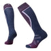 Smartwool Women's Ski Over The Calf Socks in purple iris, pair side view