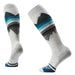 Smartwool Women's Ski Pattern Over The Calf Socks in ash, pair side view