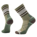 Smartwool Hike Lolo Trail Crew Socks in winter moss, pair view