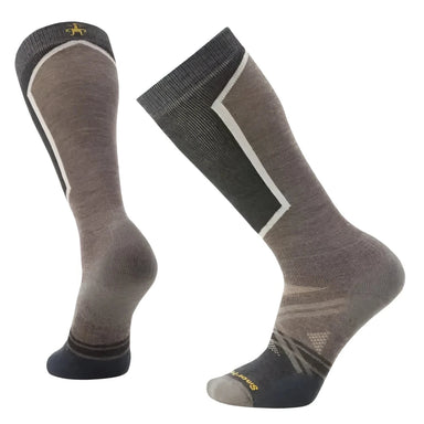 Smartwool Ski Over The Calf Socks in taupe, pair side view