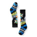 Smartwool Kid's Wintersport Full Cushion Mountain Moose Pattern Over The Calf Socks in black, pair