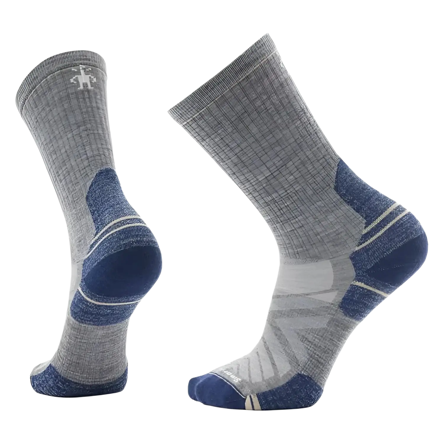 Smartwool Men's Hike Crew Socks in medium gray, pair view