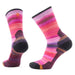 Smartwool Women's Hike Hilltop Daydream Print Crew Socks in power pink, pair